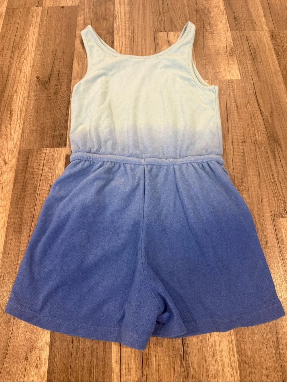 Kids Ombre Blue Tank Romper